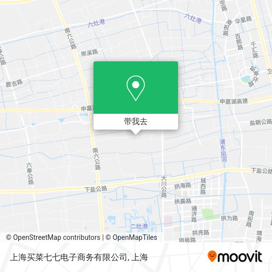 上海买菜七七电子商务有限公司地图