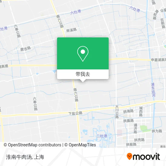 淮南牛肉汤地图