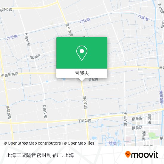 上海三成隔音密封制品厂地图