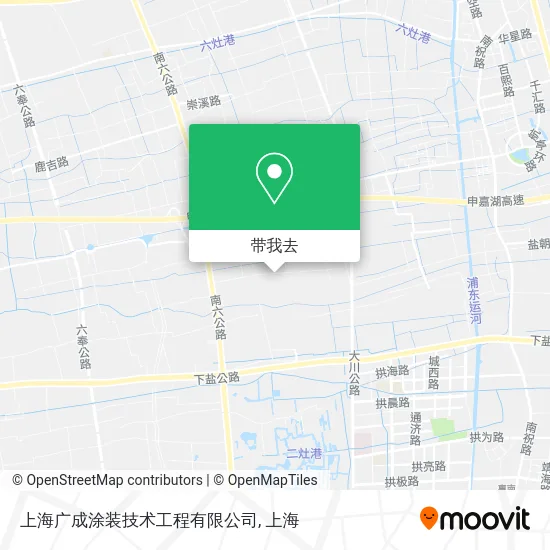 上海广成涂装技术工程有限公司地图