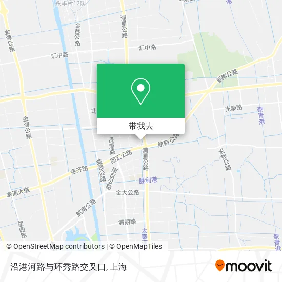 沿港河路与环秀路交叉口地图