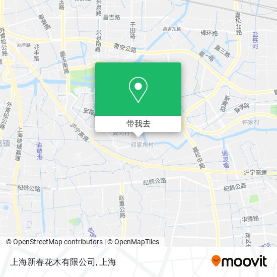 上海新春花木有限公司地图