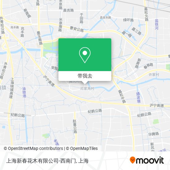 上海新春花木有限公司-西南门地图