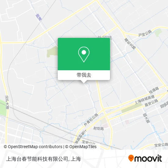 上海台春节能科技有限公司地图