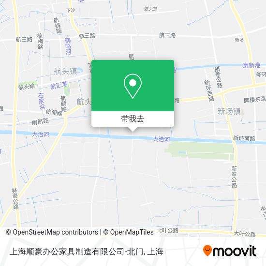 上海顺豪办公家具制造有限公司-北门地图