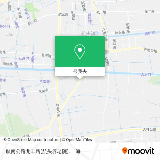 航南公路龙丰路(航头养老院)地图