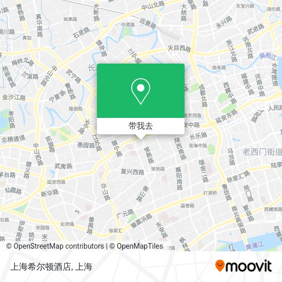 上海希尔顿酒店地图