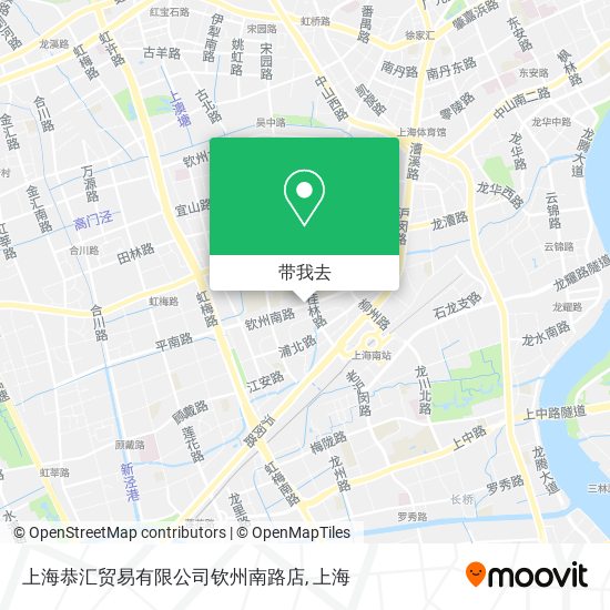 上海恭汇贸易有限公司钦州南路店地图