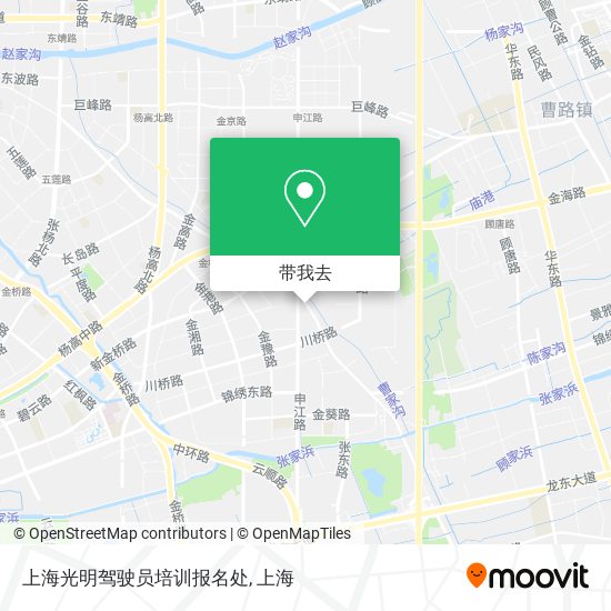 上海光明驾驶员培训报名处地图