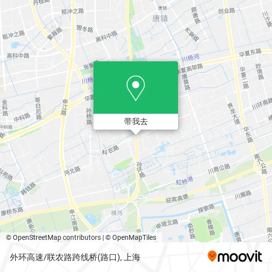 外环高速/联农路跨线桥(路口)地图