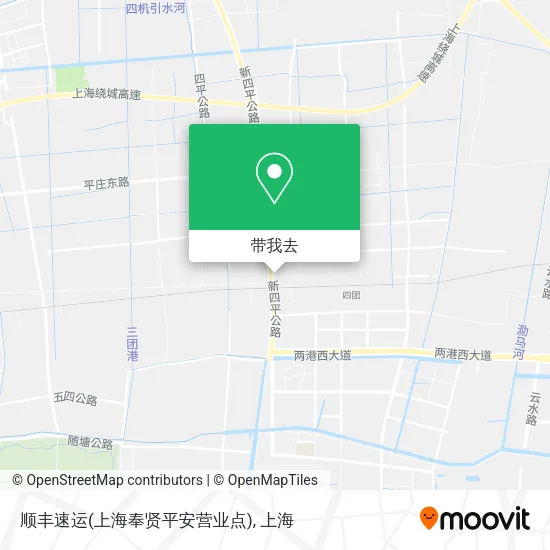 顺丰速运(上海奉贤平安营业点)地图