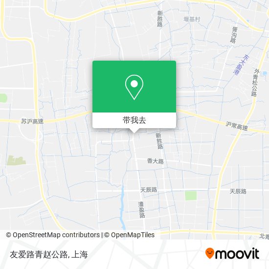 友爱路青赵公路地图