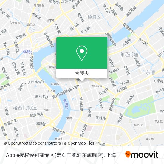 Apple授权经销商专区(宏图三胞浦东旗舰店)地图