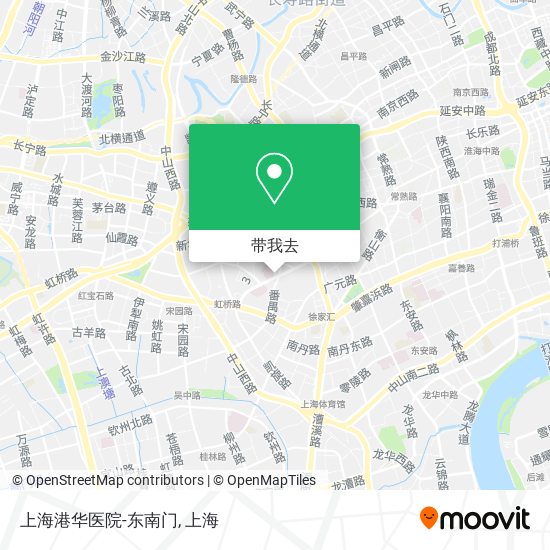 上海港华医院-东南门地图