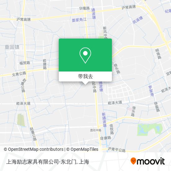 上海励志家具有限公司-东北门地图