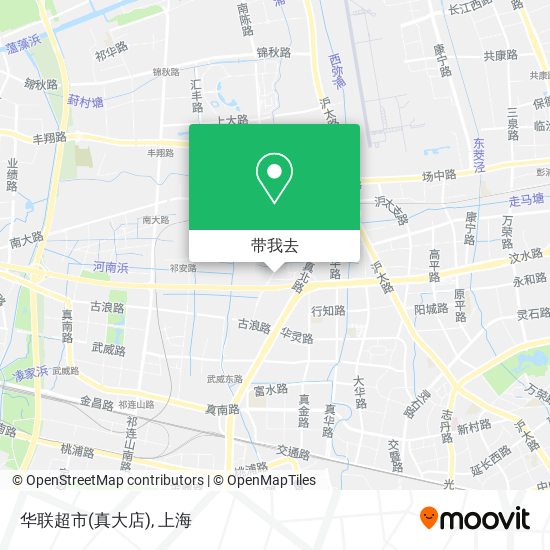 华联超市(真大店)地图