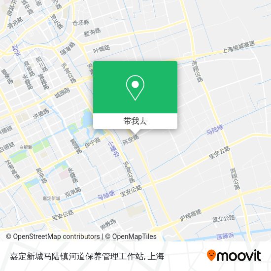 嘉定新城马陆镇河道保养管理工作站地图
