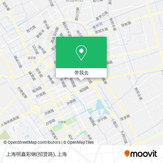 上海明鑫彩钢(招贤路)地图