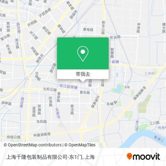 上海千隆包装制品有限公司-东1门地图