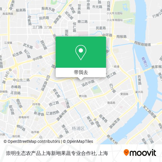崇明生态农产品上海新翊果蔬专业合作社地图