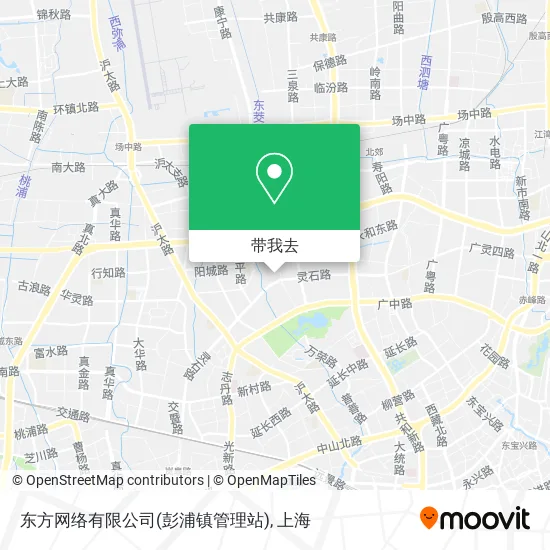 东方网络有限公司(彭浦镇管理站)地图