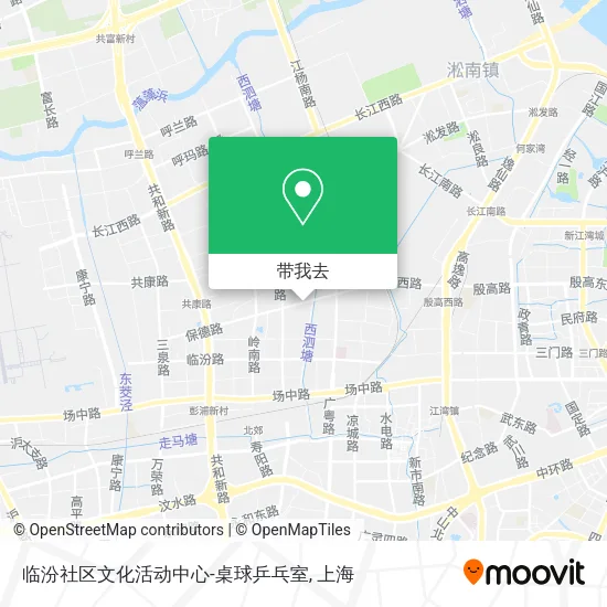 临汾社区文化活动中心-桌球乒乓室地图