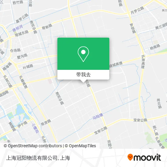 上海冠阳物流有限公司地图