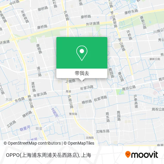 OPPO(上海浦东周浦关岳西路店)地图