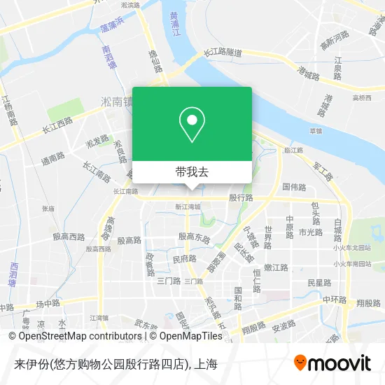 来伊份(悠方购物公园殷行路四店)地图