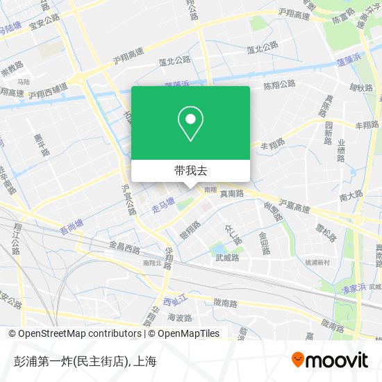 彭浦第一炸(民主街店)地图