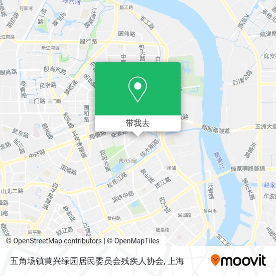 五角场镇黄兴绿园居民委员会残疾人协会地图