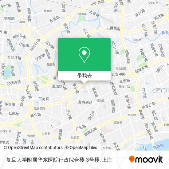 复旦大学附属华东医院行政综合楼-3号楼地图