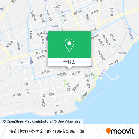 上海市地方税务局金山区分局稽查局地图