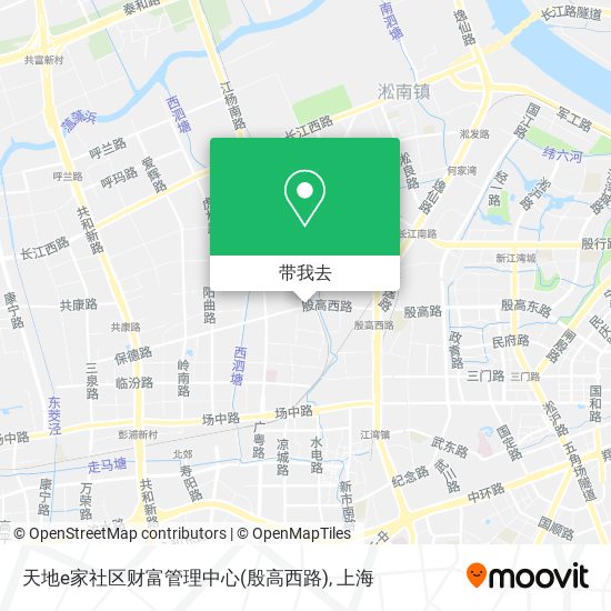 天地e家社区财富管理中心(殷高西路)地图