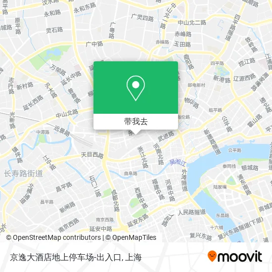 京逸大酒店地上停车场-出入口地图