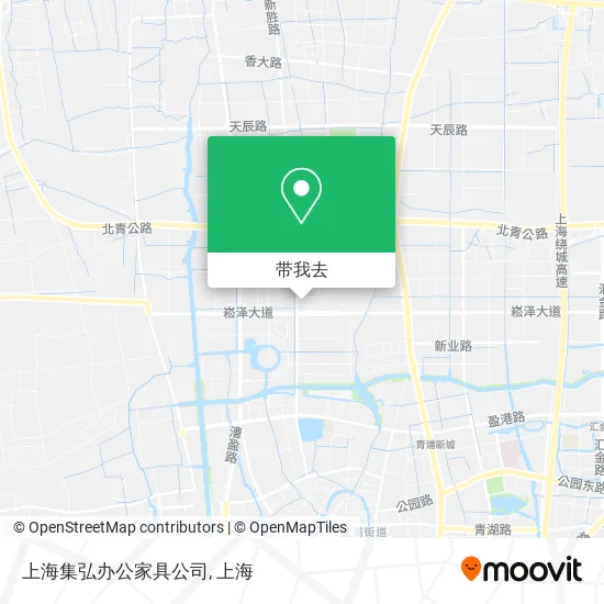 上海集弘办公家具公司地图