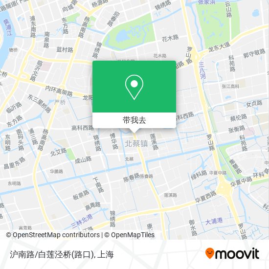 沪南路/白莲泾桥(路口)地图