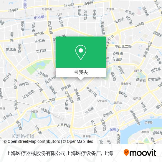 上海医疗器械股份有限公司上海医疗设备厂地图