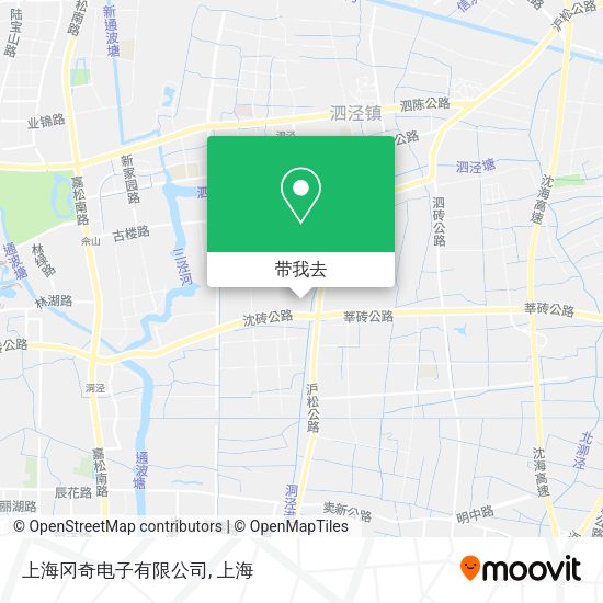 上海冈奇电子有限公司地图
