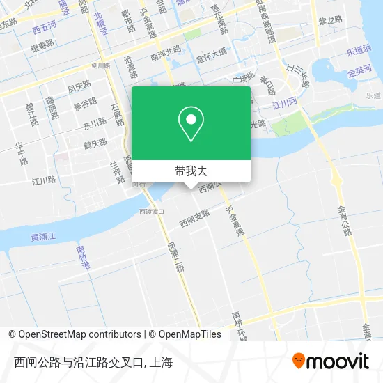 西闸公路与沿江路交叉口地图