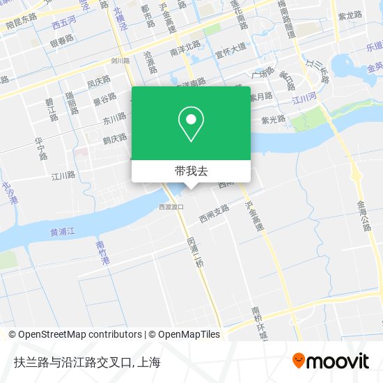 扶兰路与沿江路交叉口地图