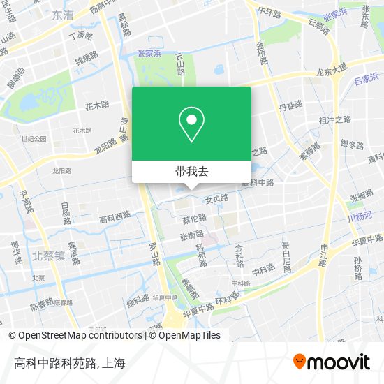 高科中路科苑路地图