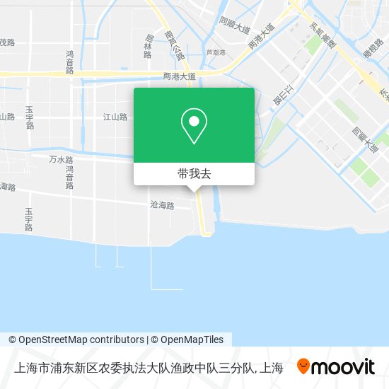 上海市浦东新区农委执法大队渔政中队三分队地图