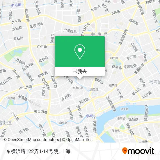 东横浜路122弄1-14号院地图