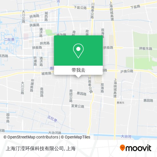 上海汀滢环保科技有限公司地图