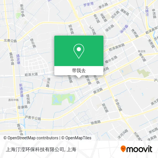上海汀滢环保科技有限公司地图
