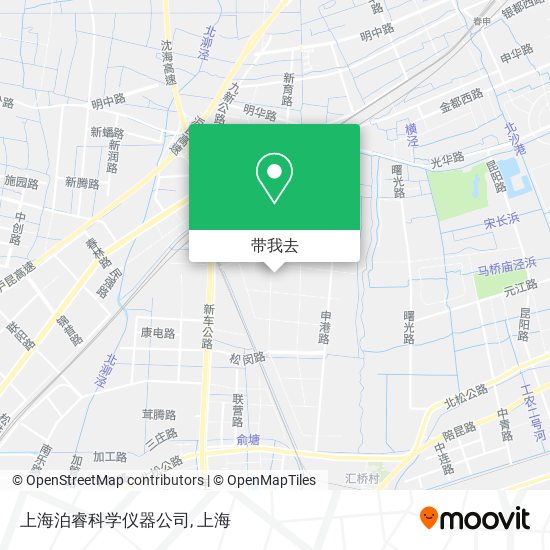 上海泊睿科学仪器公司地图