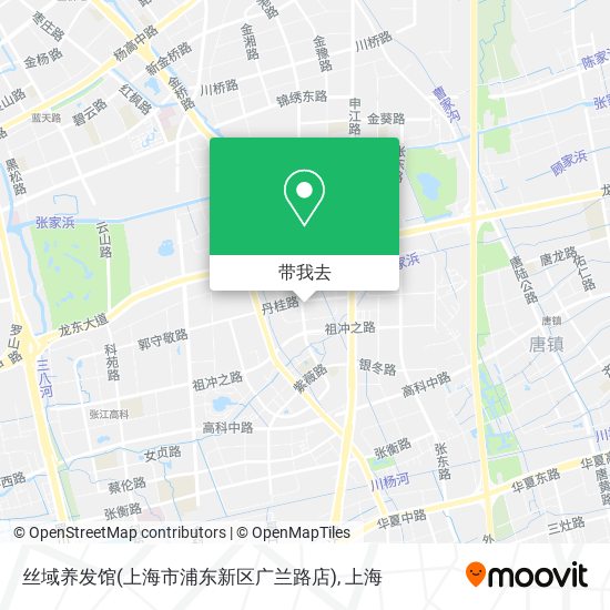 丝域养发馆(上海市浦东新区广兰路店)地图