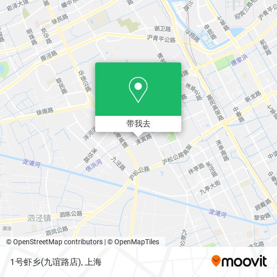 1号虾乡(九谊路店)地图