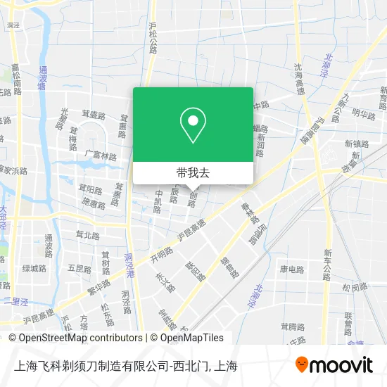 上海飞科剃须刀制造有限公司-西北门地图
